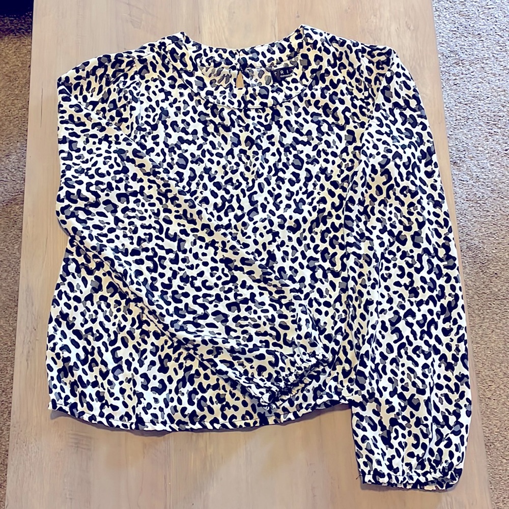 Cropped cheetah shirt